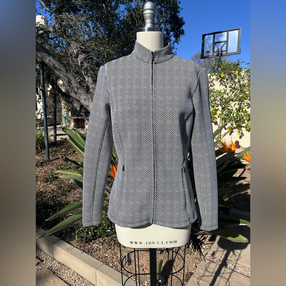 J. McLaughlin "Billie" full zip scuba jacket - size S